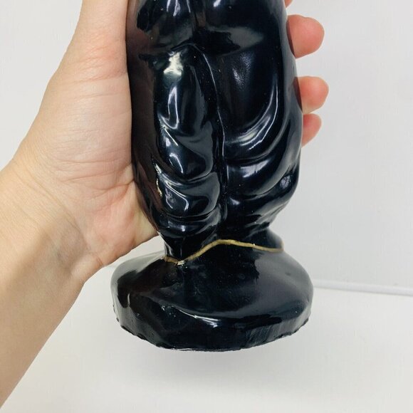 Vintage Black Americana Claytonware Chalkware Figurine Women Dancer MCM 10" - Picture 8 of 14